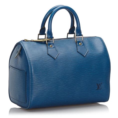 louis vuitton blue epi leather bag